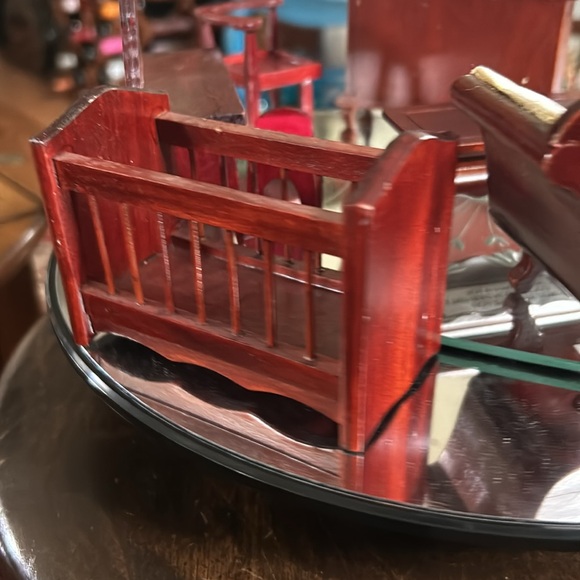 Vintage Cherry Wood Formal Dollhouse Furniture - Picture 7 of 13